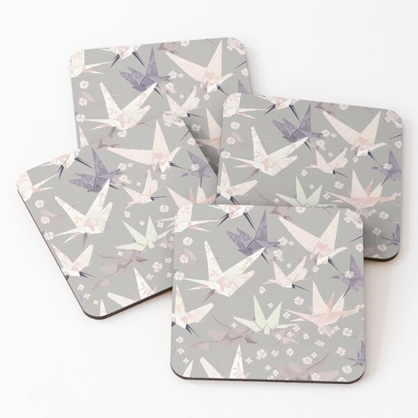 Item preview, Soothing Origami And Cherry Blossoms Minimalistic Japanese Pattern designed and sold by Wonder Of Light.