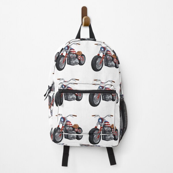 Item preview, Motorcycle and American Flag designed and sold by ArtbyAiGallery.