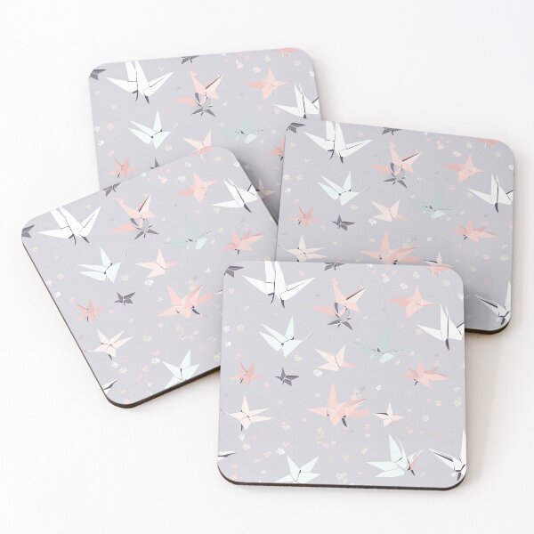 Item preview, Soothing Origami And Cherry Blossoms Minimalistic Japanese Pattern designed and sold by Wonder Of Light.