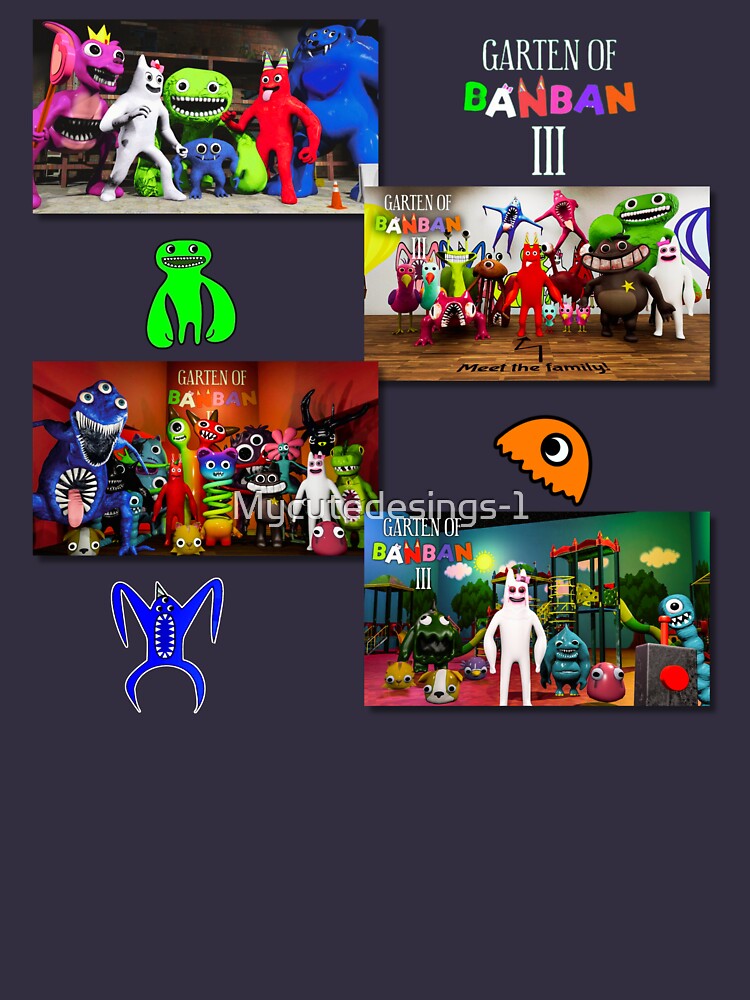 Nabnab. Nab Nab. Garten of Banban Logo and Characters. Horror games  2023.green. Halloween Poster for Sale by Mycutedesings-1