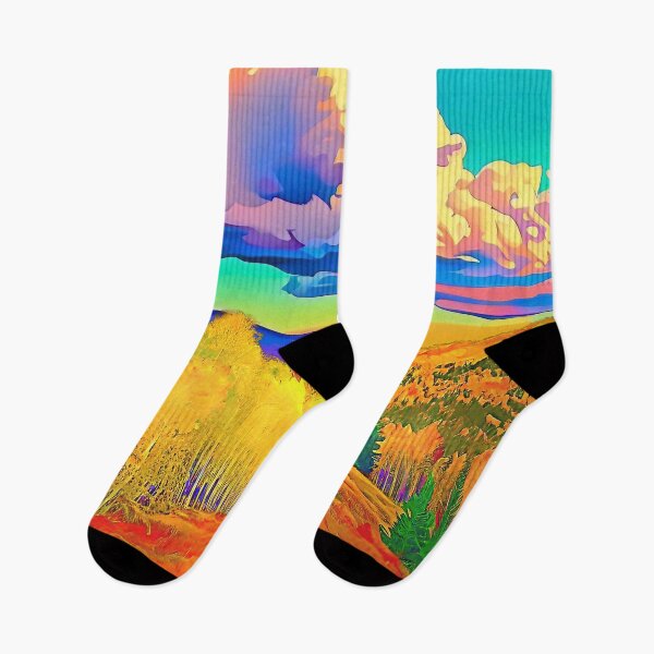 Item preview, Autumn Hike Pop Art Landscape designed and sold by LaRoach Digital Arts.