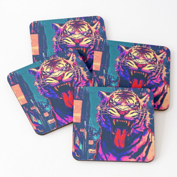 Item preview, Crazy Cyberpunk Tiger designed and sold by CritterCulture.