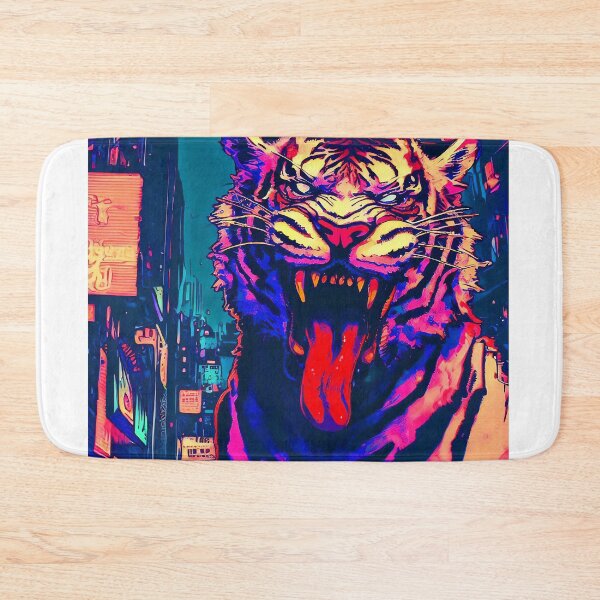 Item preview, Crazy Cyberpunk Tiger designed and sold by CritterCulture.