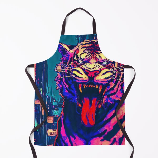 Item preview, Crazy Cyberpunk Tiger designed and sold by CritterCulture.