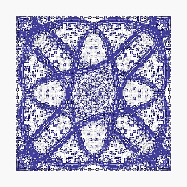pattern, design, tracery, weave Photographic Print