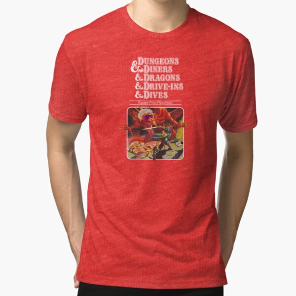 Dungeons & Diners & Dragons & Drive-Ins & Dives: Escape from Flavortown Tri-blend T-Shirt