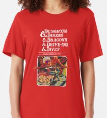 Dungeons & Diners & Dragons & Drive-Ins & Dives: Flucht aus Flavortown Slim Fit T-Shirt