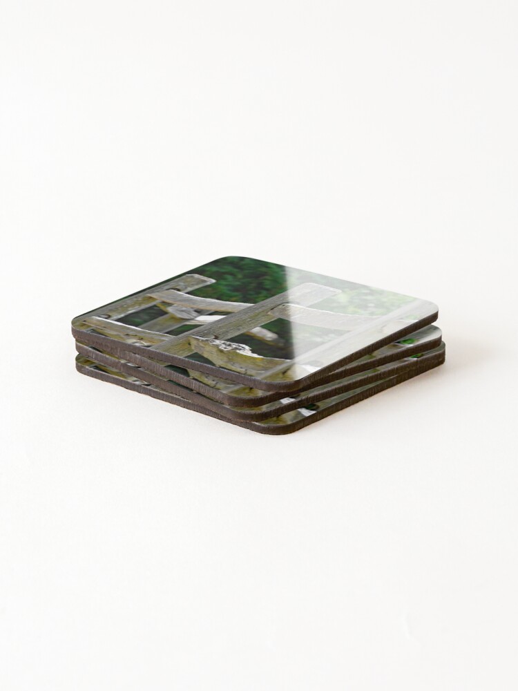 Thumbnail 4 of 5, Coasters (Set of 4), Fence designed and sold by RabbitHole13.