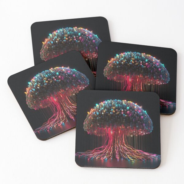 Item preview, Digital Mushrooms #1 designed and sold by mushroomartshop.