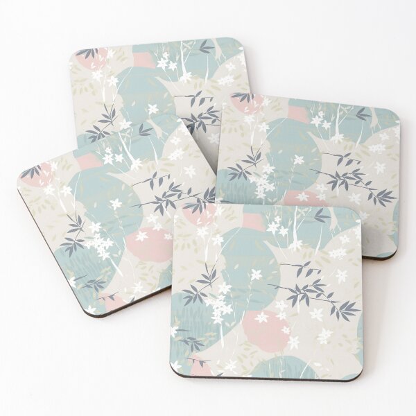 Item preview, Serene Bamboo And Cherry Blossoms Minimalistic Japanese Pattern designed and sold by Wonder Of Light.