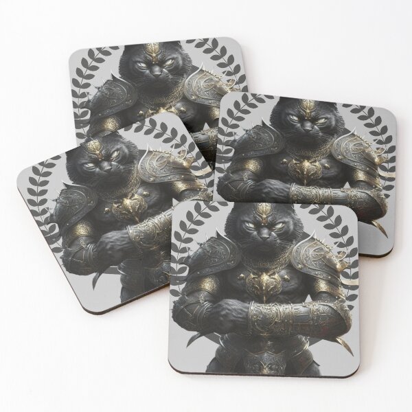 Item preview, Cat In Armor Art. designed and sold by oldtimesss.