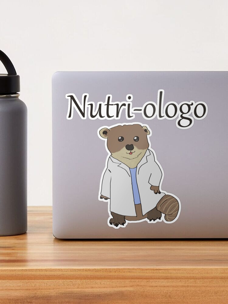 Pegatina con la obra «Nutria Nutriólogo» de SonSusanArt Redbubble