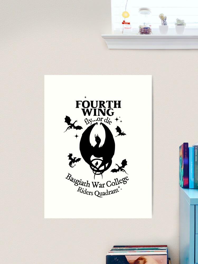 Fly or Die Fourth Wing Poster for Sale by ArtisticPen-art