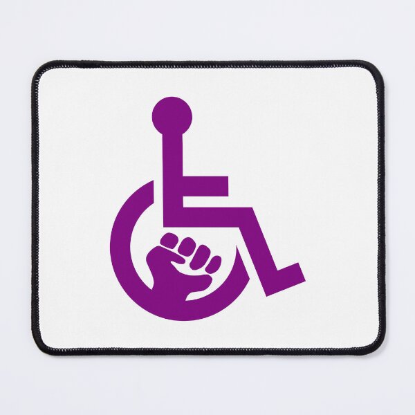 Item preview, Handicap Power Fist purple designed and sold by Lence Printing.