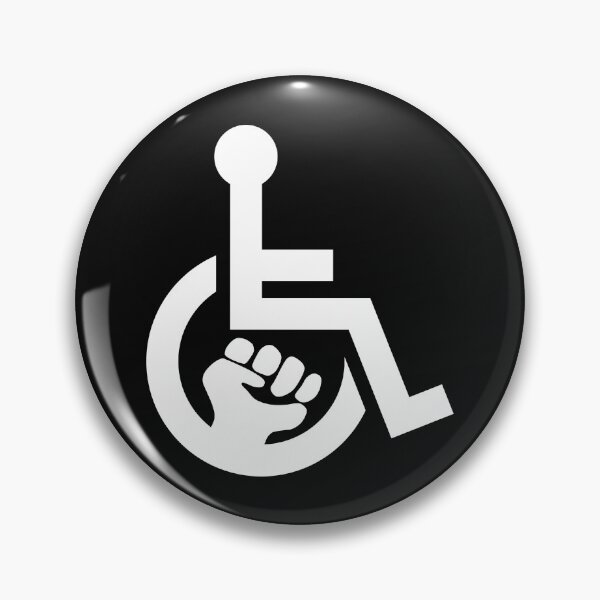 Item preview, Handicap Power Fist white designed and sold by Lence Printing.