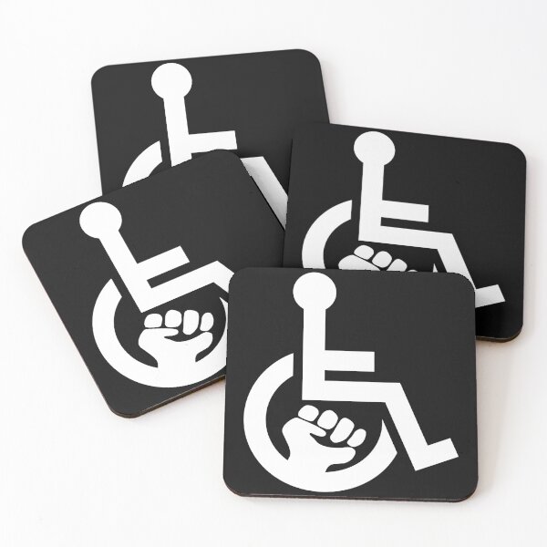 Aperçu de l'œuvre Handicap Power Fist blanc créée et vendue par Lence Printing.