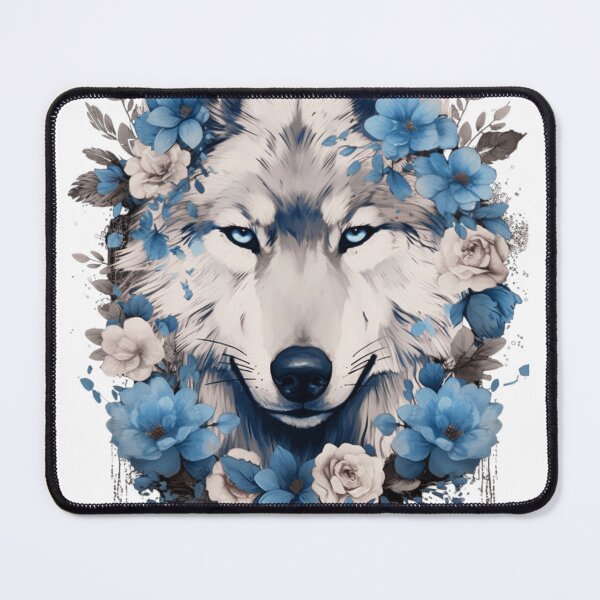Artikelvorschau, Wolf mit Blumenmädchen entworfen und verkauft von Dominika Bednarska.