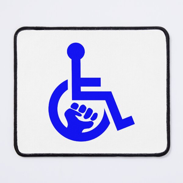 Item preview, Handicap Power Fist blue designed and sold by Lence Printing.