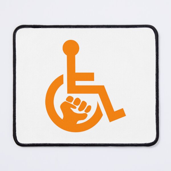 Item preview, Handicap Power Fist orange designed and sold by Lence Printing.