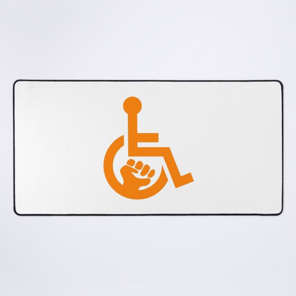 Item preview, Handicap Power Fist orange designed and sold by Lence Printing.
