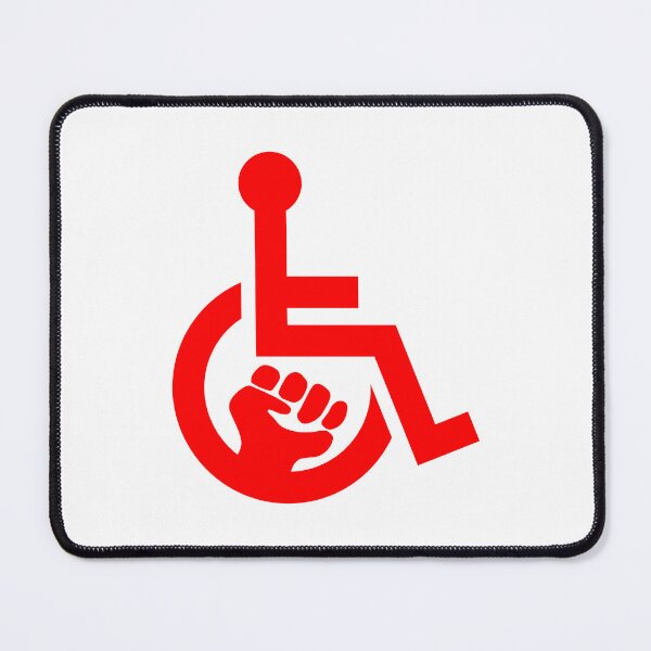 Item preview, Handicap Power Fist red designed and sold by Lence Printing.