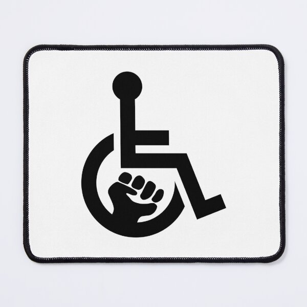 Item preview, Handicap Power Fist black designed and sold by Lence Printing.