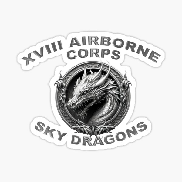 Item preview, XVIII Airborne Corps Sky Dragons designed and sold by SoldierAlways.