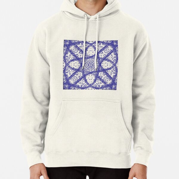 pattern, design, tracery, weave Pullover Hoodie