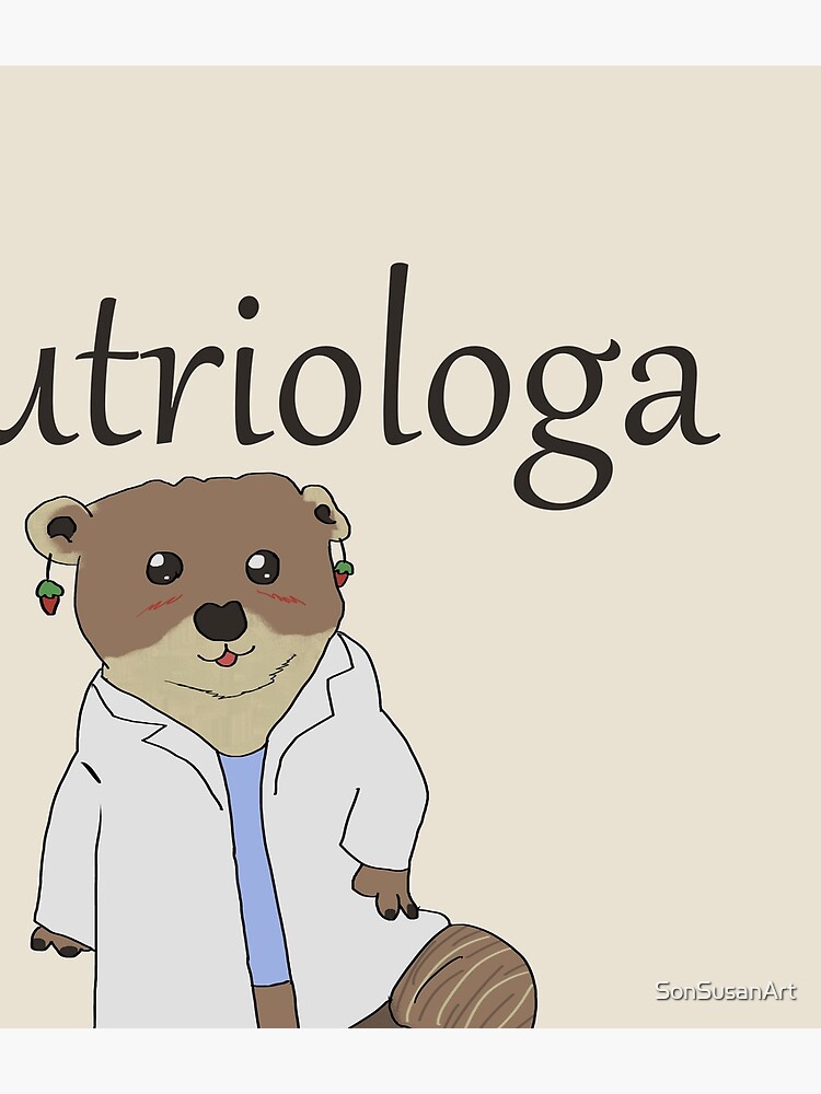 Mochila con la obra «Nutria nutrióloga » de SonSusanArt Redbubble