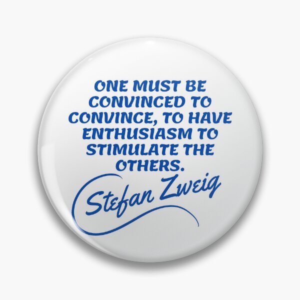 Artikelvorschau, Zitate von Stefan Zweig – Überzeugen 2 entworfen und verkauft von Writer Quotes.