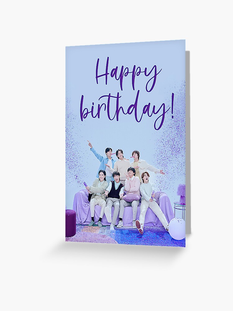 Thumbnail 1 von 2, Grußkarte, Alles Gute zum Geburtstag! – BTS Festa 2023 Ausgabe designt und verkauft von onastarrynight.