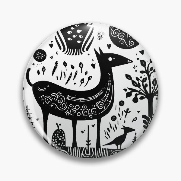 Item preview, Linocut Stamp with Surreal Geometric Animals designed and sold by bellabitis.