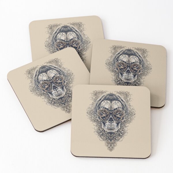 Item preview, skull with ornaments designed and sold by jkrphoto.