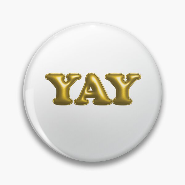 Item preview, YAY Gold 3D Ballon Text designed and sold by Maeve-Design.