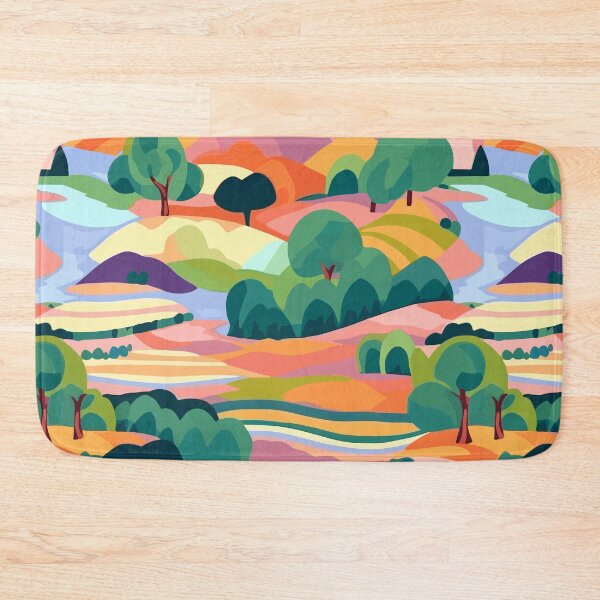 Item preview, Colorful summer landscape pattern designed and sold by enipra.