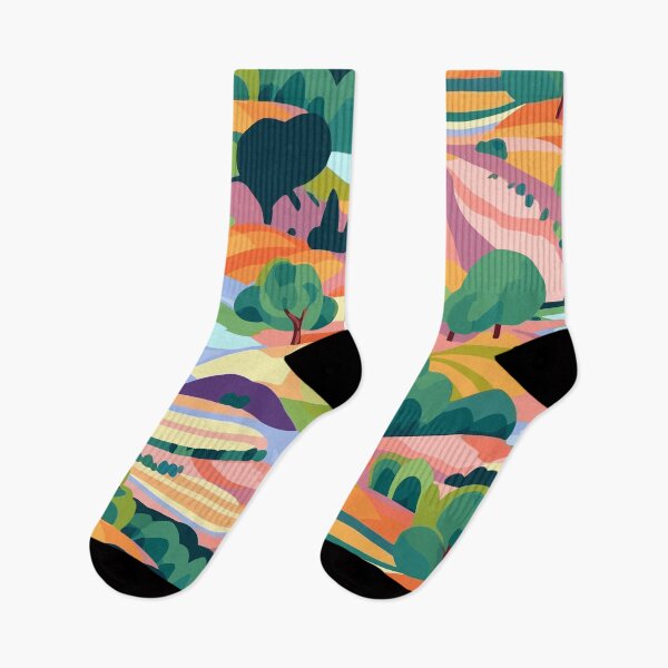 Item preview, Colorful summer landscape pattern designed and sold by enipra.