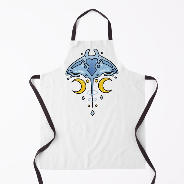 Item preview, Manta Ray Mandala in Blue with Moon Illustration designed and sold by GingerandMilk.