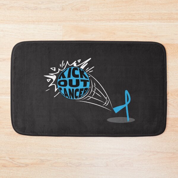 Item preview,  prostate cancer Awareness light blue ribbon kick out cancer designed and sold by shaderepublic.