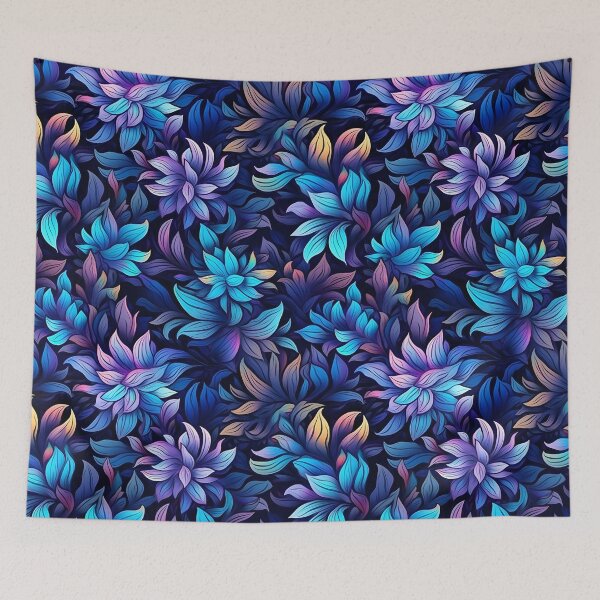 Aperçu de l'œuvre Motif fleuri fluo créée et vendue par enipra.