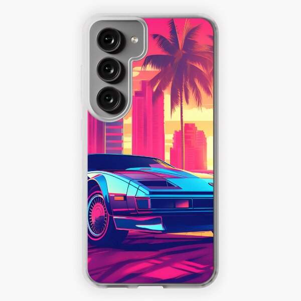 Sports Car 911 Pink Pig Phone Case For Samsung Galaxy S23 S21 S22