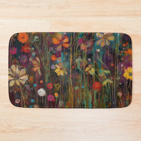 Item preview, Colorful abstract flower pettern Color Nature Color decorative element Flowers Impressionism pop art designed and sold by PinkPinkArts.