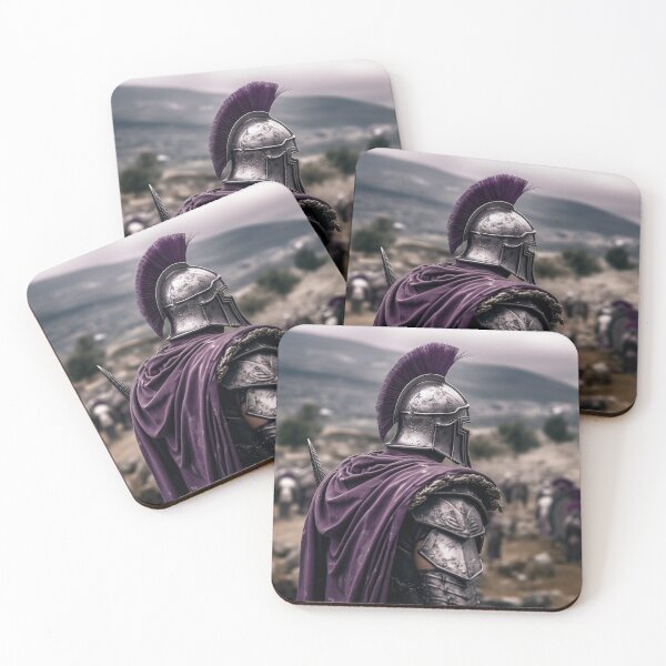 Item preview, Purple Ancient Greek Spartan designed and sold by AI Dream Journal.