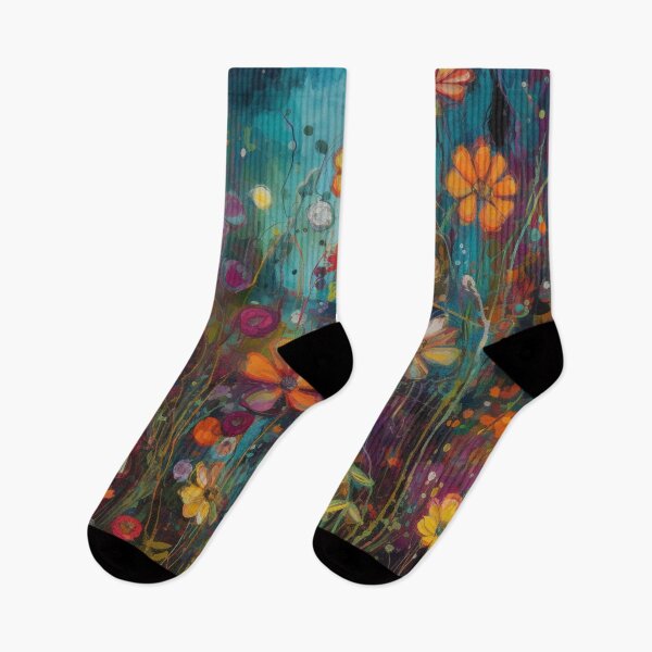 Item preview, Colorful abstract flower pettern Color Nature Color decorative element Flowers Impressionism pop art designed and sold by PinkPinkArts.