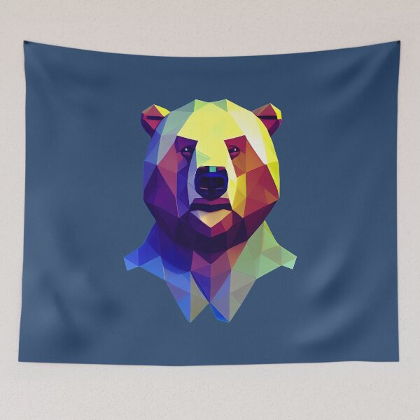 Item preview, Big Bear Face designed and sold by PolygonXYZ.