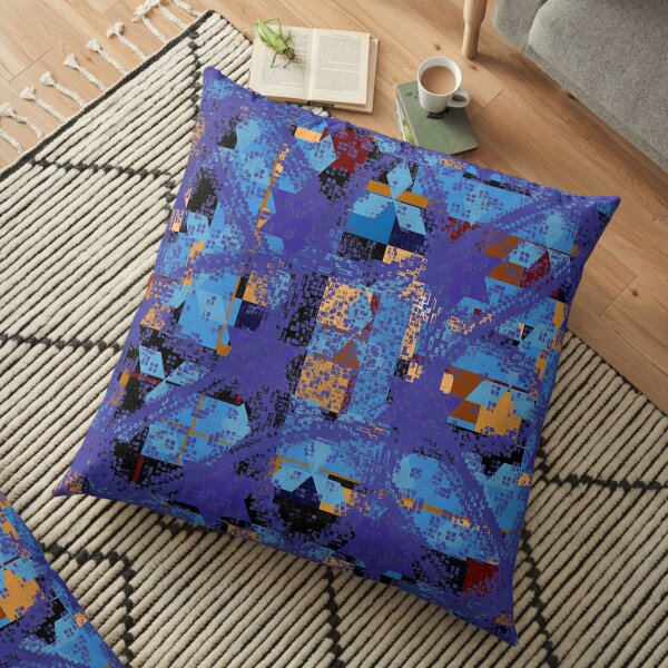 pattern, design, tracery, weave Floor Pillow