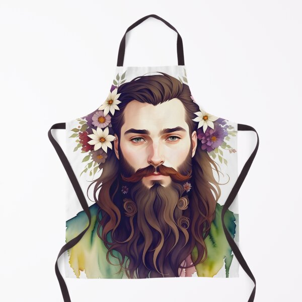 Item preview, Handsome Man with Flowers in His Beard designed and sold by Erika V..