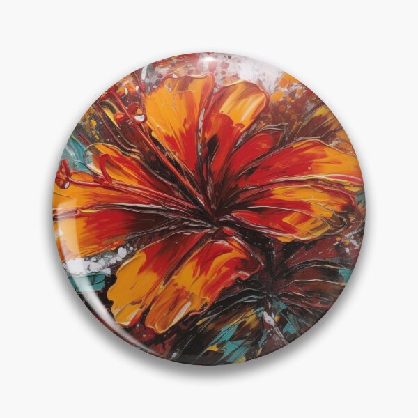 Item preview, Colorful abstract flower pettern Color Nature Color decorative element Flowers Impressionism pop art designed and sold by PinkPinkArts.