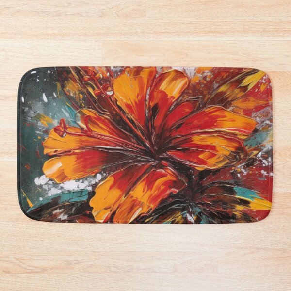 Item preview, Colorful abstract flower pettern Color Nature Color decorative element Flowers Impressionism pop art designed and sold by PinkPinkArts.