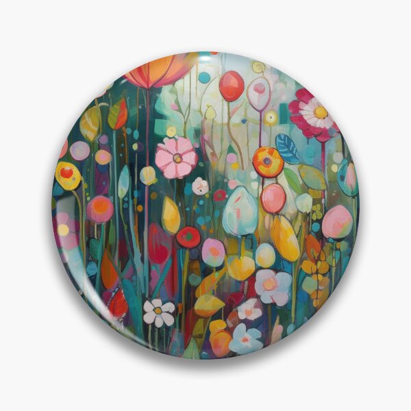 Item preview, Colorido flor abstracta pettern Color Naturaleza Color elemento decorativo Flores pop art designed and sold by PinkPinkArts.