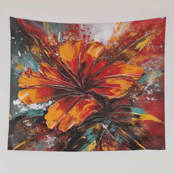 Item preview, Colorful abstract flower pettern Color Nature Color decorative element Flowers Impressionism pop art designed and sold by PinkPinkArts.